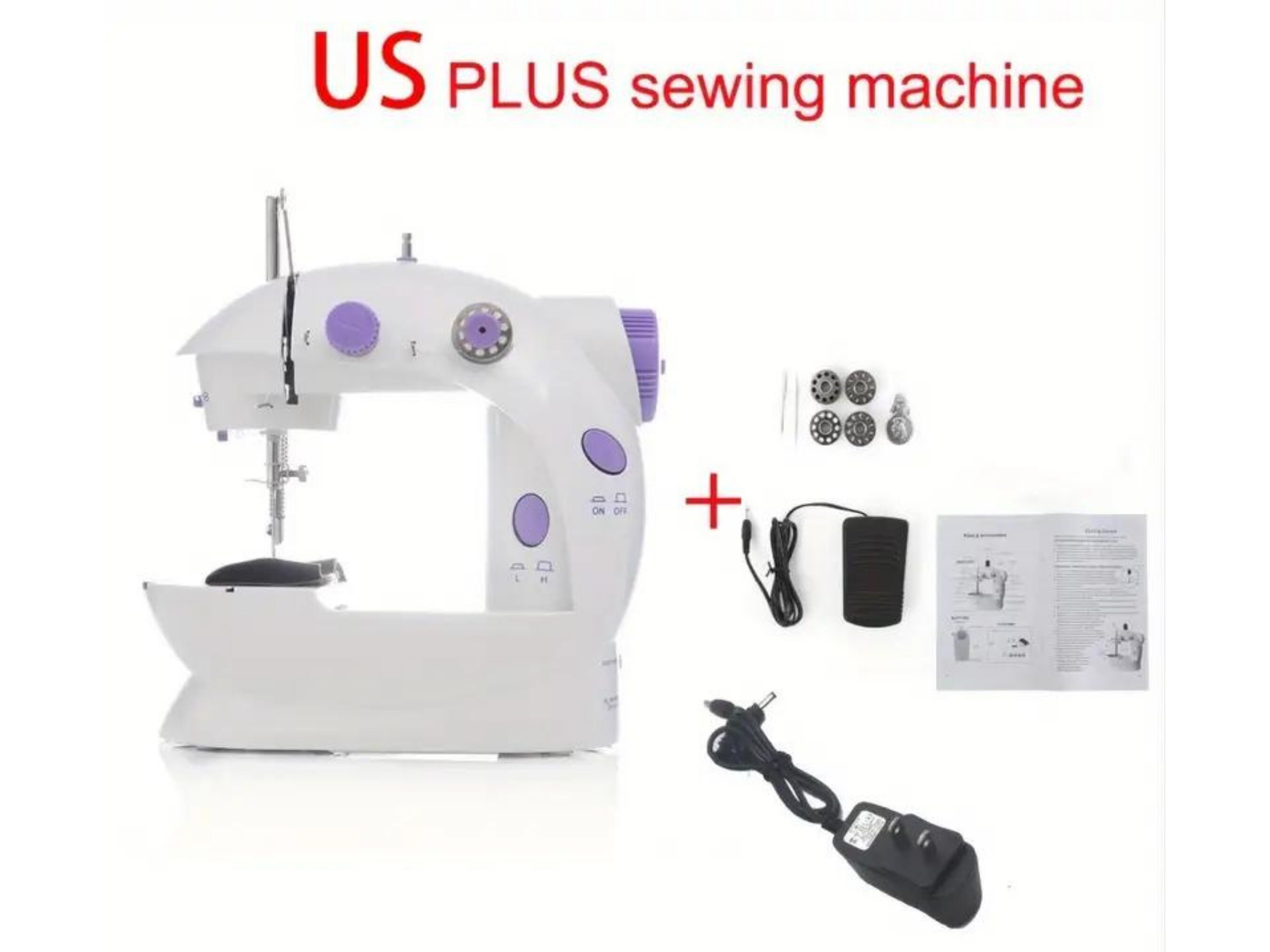 Us Plug Mini Portable Handheld Sewing Machines Household Multifunctional  Clothes Fabrics Electric Sewing Machine