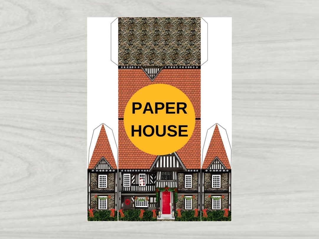 Paper House Printable Activity Sheets Instant Download Etsy