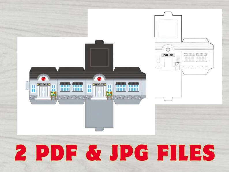 Paper Police Station Activity Sheets Instant Download - Etsy
