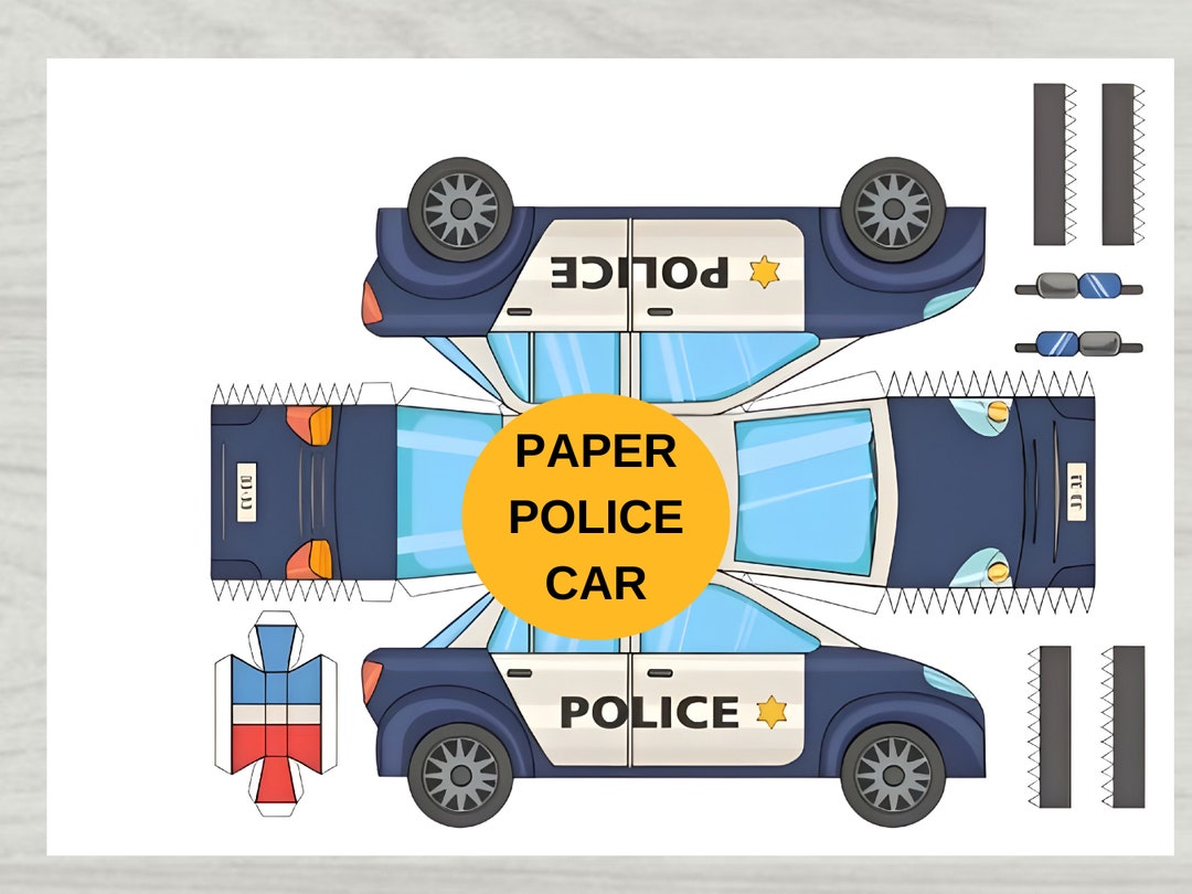Police Car Printable Activity Sheets Instant Download - Etsy