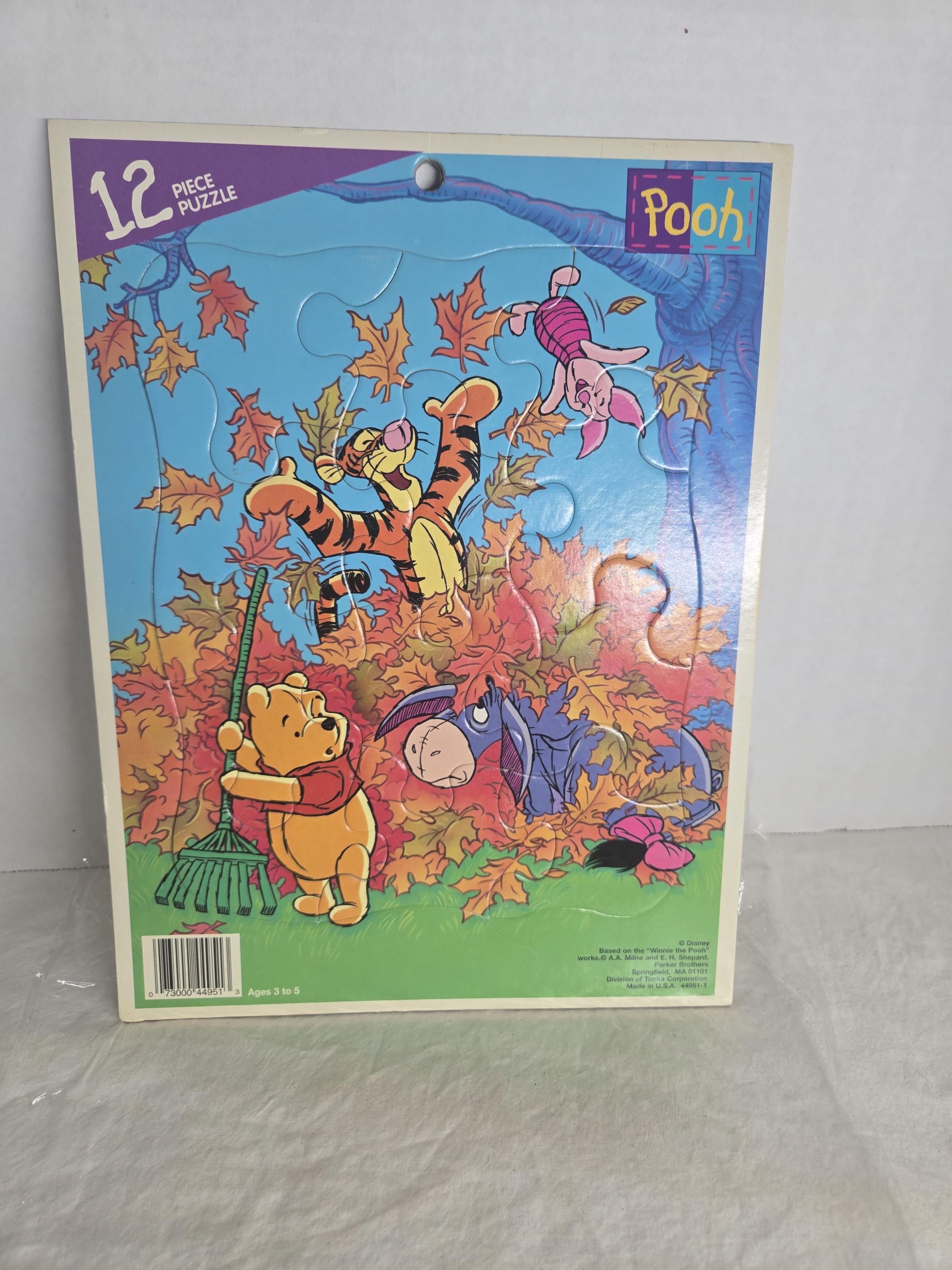 Winnie the Pooh Children's Puzzle - Parker Brothers - Disney- Fall