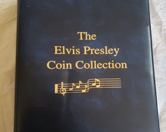 Reliure de la collection Elvis Presley avec toutes les pages et 7 pièces