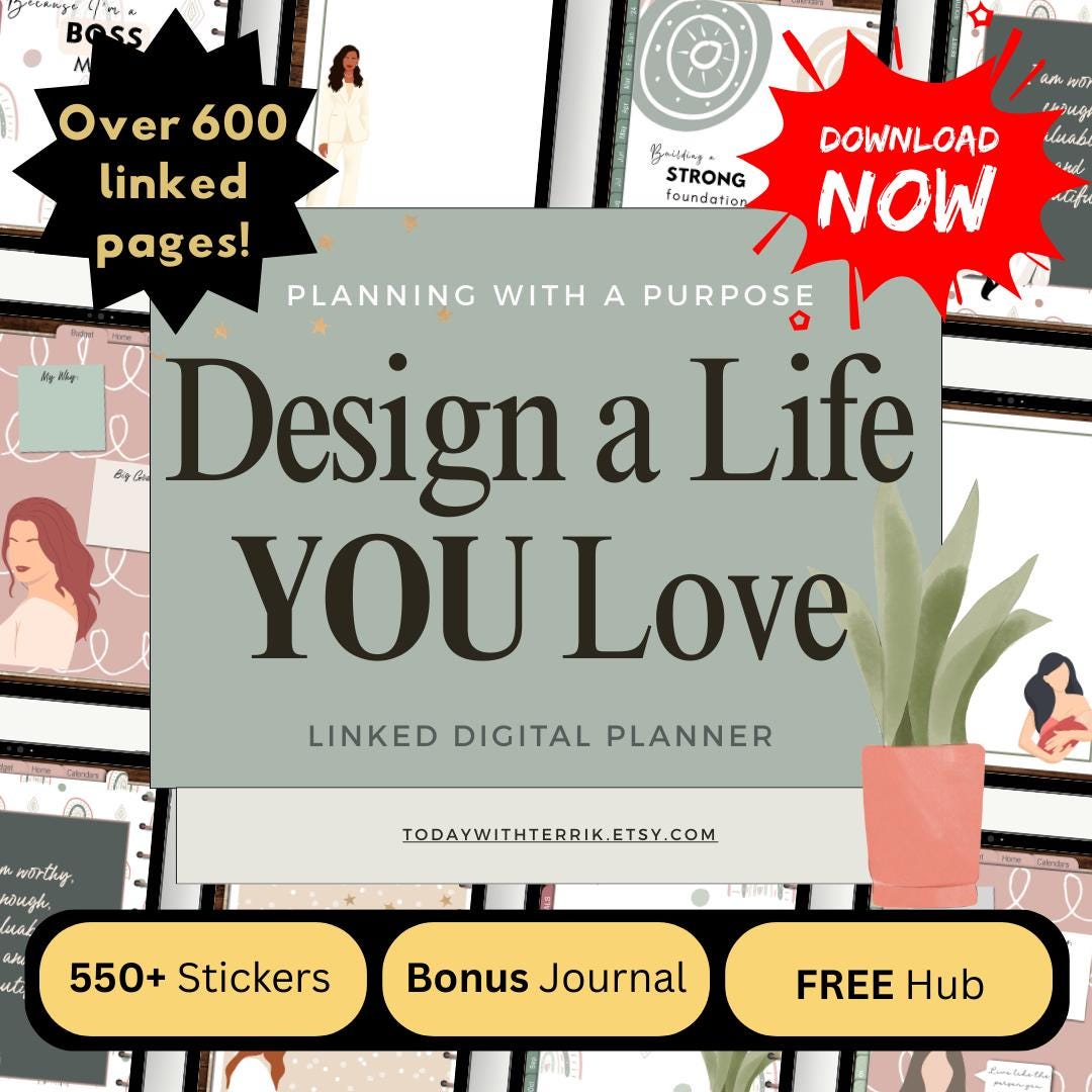 2026 Digital Life Planner for Moms | Linked Daily, Weekly, Monthly ...