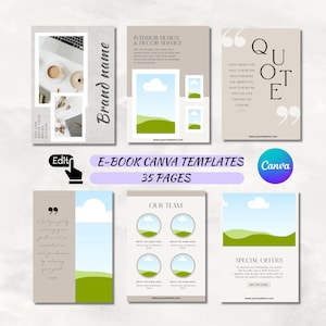 Minimalist eBook Canva Template: 35-Page Business Workbook