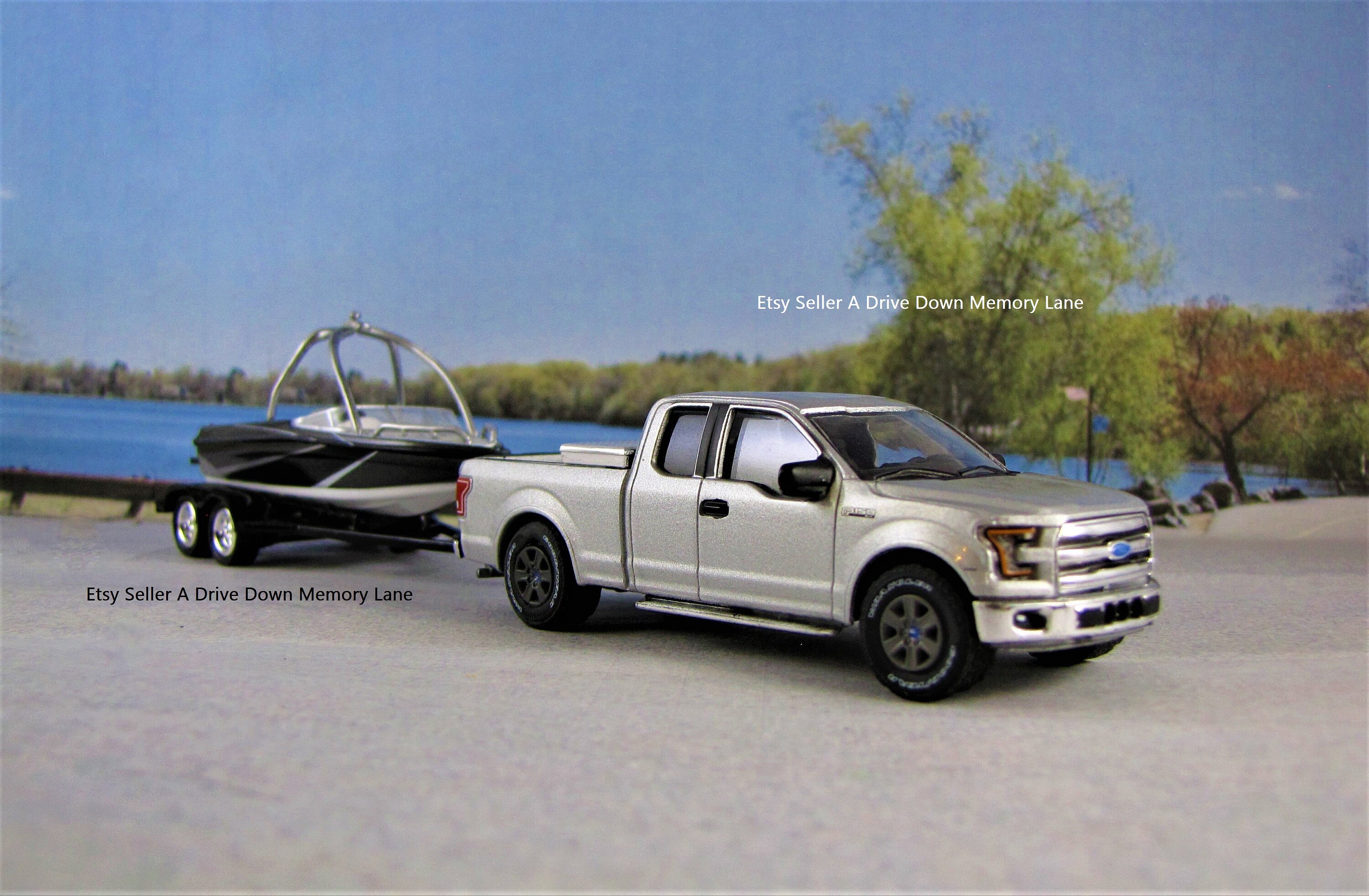 Rc Truck Pulling a Rc Boat Etsy