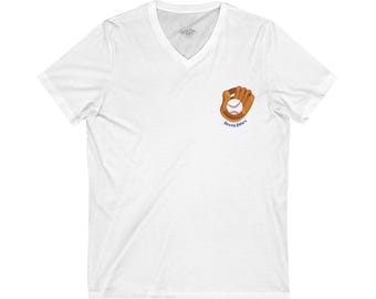 Baseball Mom V-Neck Tee: Comfortable Sports Shirt