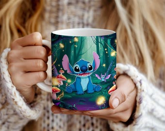 スティッチマグラップ昇華転写テンプレート：気まぐれな漫画デザイン（デジタルダウンロード）