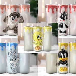 ルーニーテューンズ 3D フェイス マグカップ 4個セット ビンテージ