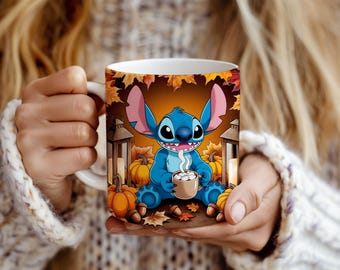 スティッチマグラップ昇華転写テンプレート：秋の漫画（デジタルダウンロード）