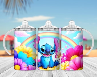 Emballage de gobelet pour gobelets Stitch : modèle de gobelet fantaisiste pour enfants (téléchargement numérique)