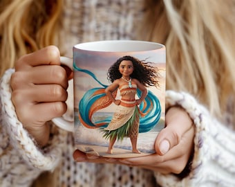 Moana Mug Wrap Sublimation Template: 11oz & 15oz PNG (Digital Download)