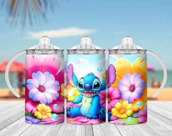 Emballage de gobelet pour gobelets Stitch : modèle de gobelet fantaisiste pour enfants (téléchargement numérique)