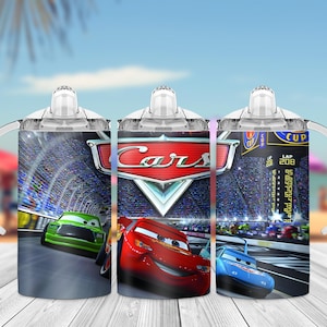 Cars Kids Sippy Cup Wrap: Sublimation PNG Design (Digital Download)