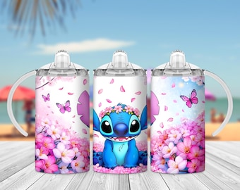 Emballage de gobelet pour gobelets Stitch : modèle de gobelet fantaisiste pour enfants (téléchargement numérique)