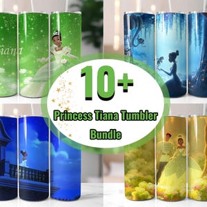 Princess Tiana Tumbler Wrap Bundle: 20oz Sublimation Designs (Digital Download)