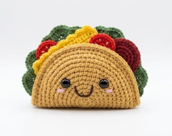 Taco Crochet Pattern – Kawaii Amigurumi Plushie (PDF Download)