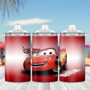 Cars Kids Sippy Cup Wrap: Sublimation PNG Design (Digital Download)