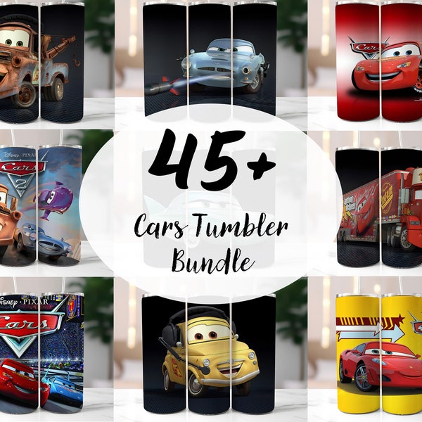 45+ Cars Tumbler Wrap Bundle, Cartoon Movie Tumbler, Instant Download 20oz Tumbler Wrap, Sublimation Bundle, Mcqueen Tumbler Wrap Design