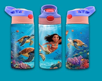 Envoltorio para vaso de Moana: Diseño submarino (Descarga digital)