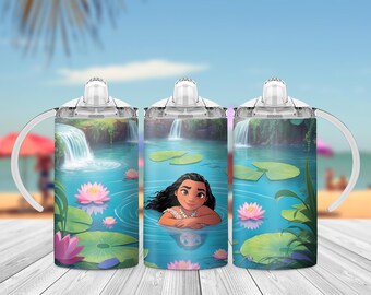 Envoltorio para vaso de Moana: Diseño PNG de 355 ml (descarga digital)