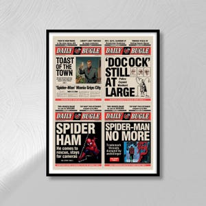 Daily Bugle-tidning - 5 DIGITALA POSTERS (storlek - 18x24")