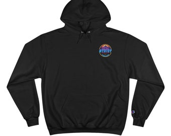STRICT &quot;Less Friends More Money&quot; Blue/Pink Champion Hoodie