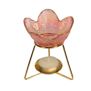 Petal Glass Wax Melt Warmer, Burner for Wax Melts, Oil Melter