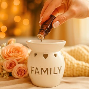 Family Wax Burner, Housewarming Gift, Oil Burner, New Home Gift, Warmer for Wax Melts, Wax Melt Burner, Gift for New Homeowners, Home Decor