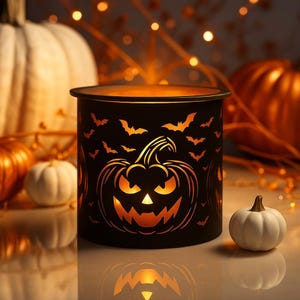 Summerween Pumpkin Wax Melt Warmer, Oil Burner, Halloween Autumn Fall Season Spookydoodles, Candle Holder, Spooky Creepy Home Decor Gift