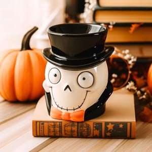 Halloween Summerween Skeleton Wax Melt Warmer, Oil Burner, Autumn Fall Season Decor, Candle Holder, Decoration Home Decor Gift