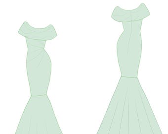 Custom Dress Overskirt