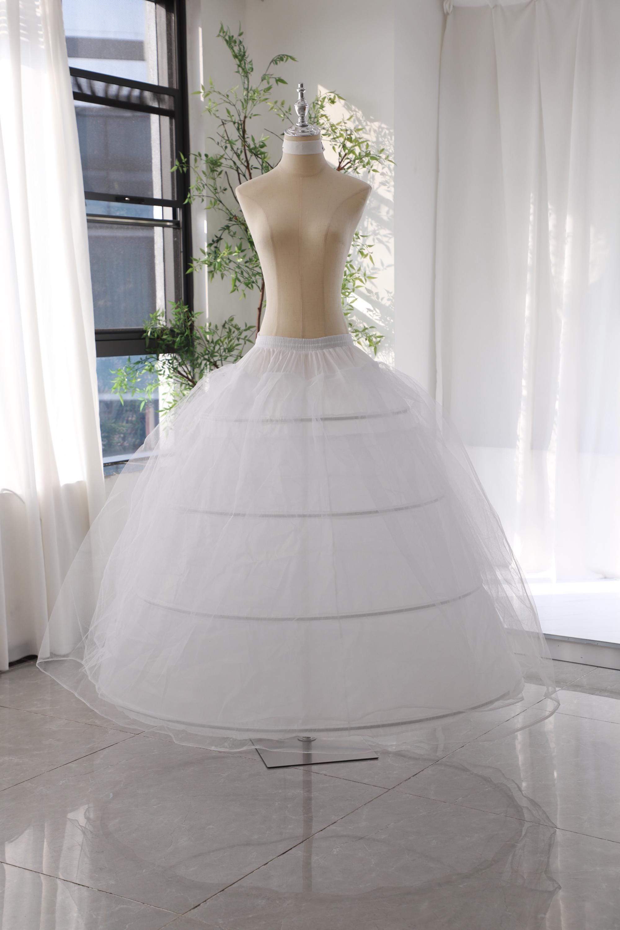 Gown Jupon Volume Long Petticoat Under Dress With Train