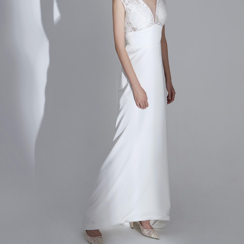 Mermaid Wedding Dress With Stretch Crepe Comfortable Fit
