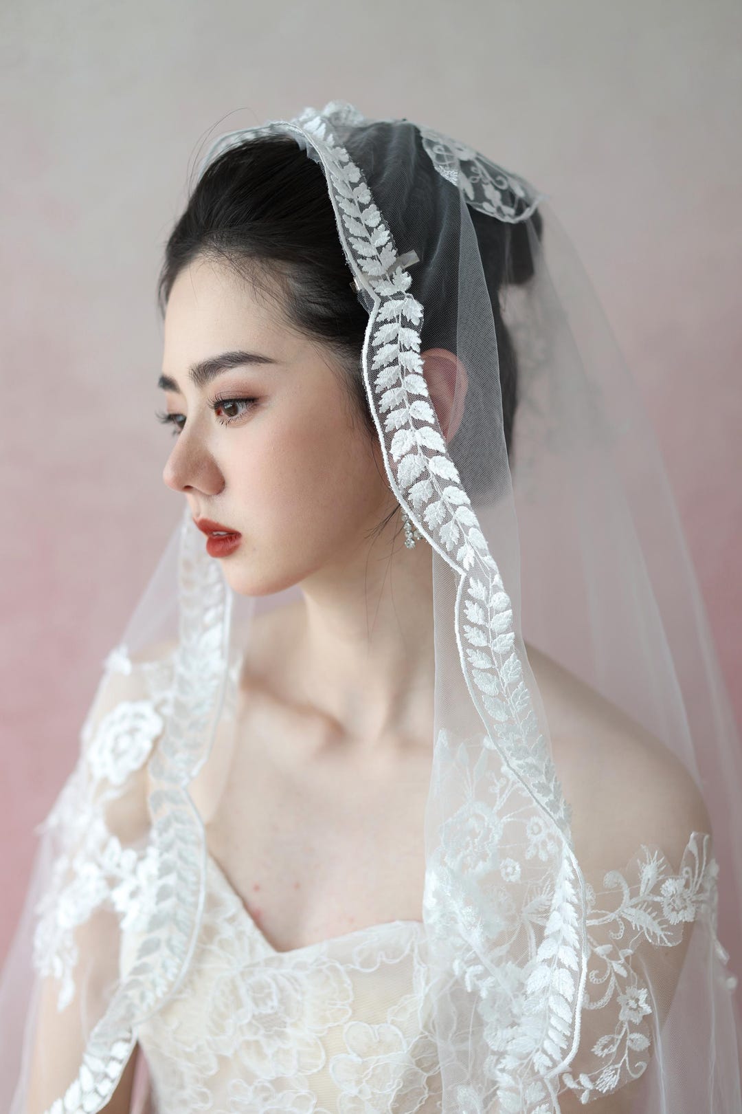 Vintage inspired custom wedding veil. DEPOSIT Wedding Dress Redesign: Repurpose + Modernize Mom main image 2