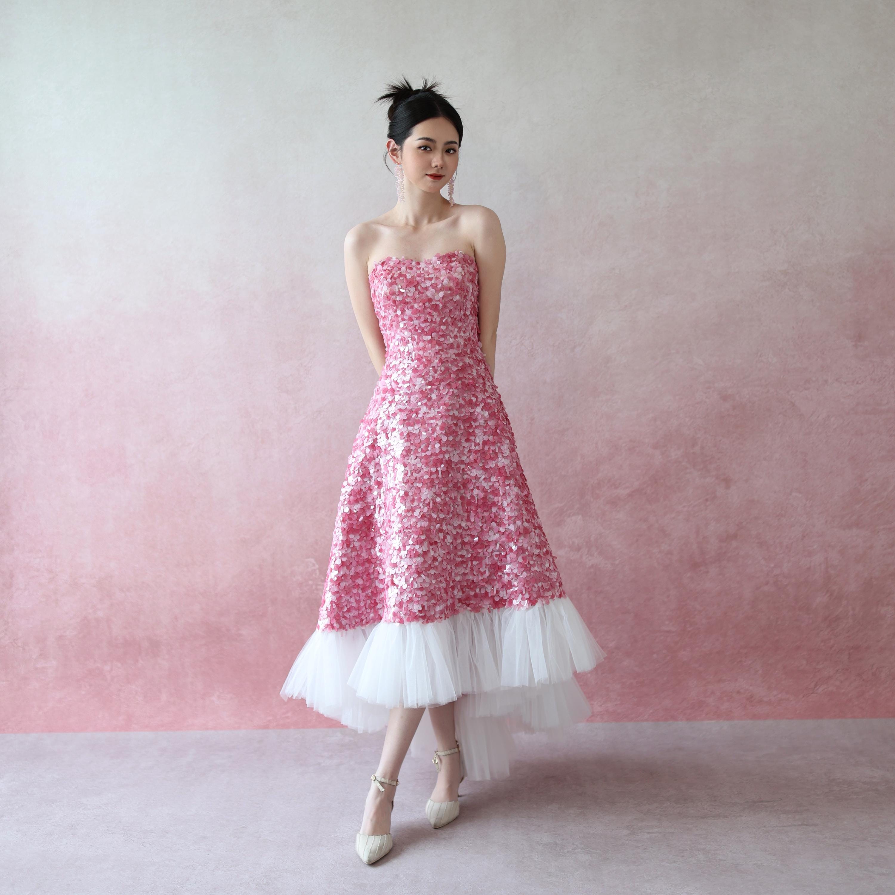 Strapless Gingham Dress - Etsy
