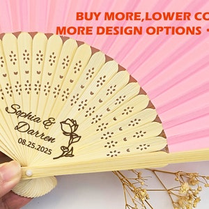 Wedding Color Fans Wedding Favors Fans For Guests Bulk Custom Hand Fan Bridal Shower Favors Summer Beach Rustic Wedding Party Favors Fans