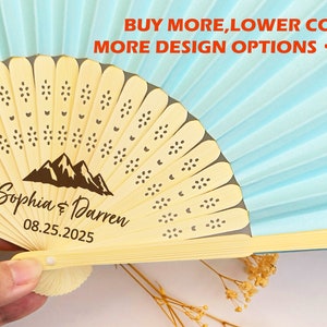 Personalized fans Wedding favors for Guest/Colored Hand Fan/Wedding fan/Bridal Shower Fans/Fan folding/Wedding Hand Fans in Bulk/Summer fan
