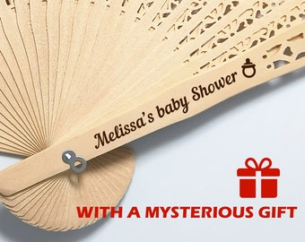 Gepersonaliseerde geurfans babyshower Aangepaste fans in bulk Bruiloft bedankje fans voor gasten Gegraveerde fans Muziekconcert Quinceañera-fan voor meisje