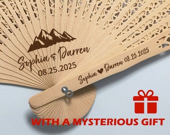 Bulk Wedding Fans Summer Unique Rustic Wedding Favors Personalized Favors For Guests in Bulk Custom Hand Fan Bridal Shower Favor Baby Shower