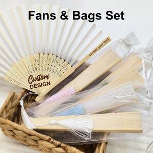 Custom Business Party Fan with Tassels/Company Logo Favors Fans & Bags/Corporate Gifts for Clients/Personalized Cloth Fan Wedding logo gifts