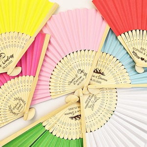 Wedding Rustic Fans Favors Personalized Hand Sandalwood Fans Bridal Bachelorette Party Favors Gift for Guests Summer Fan Beach Wedding Favor