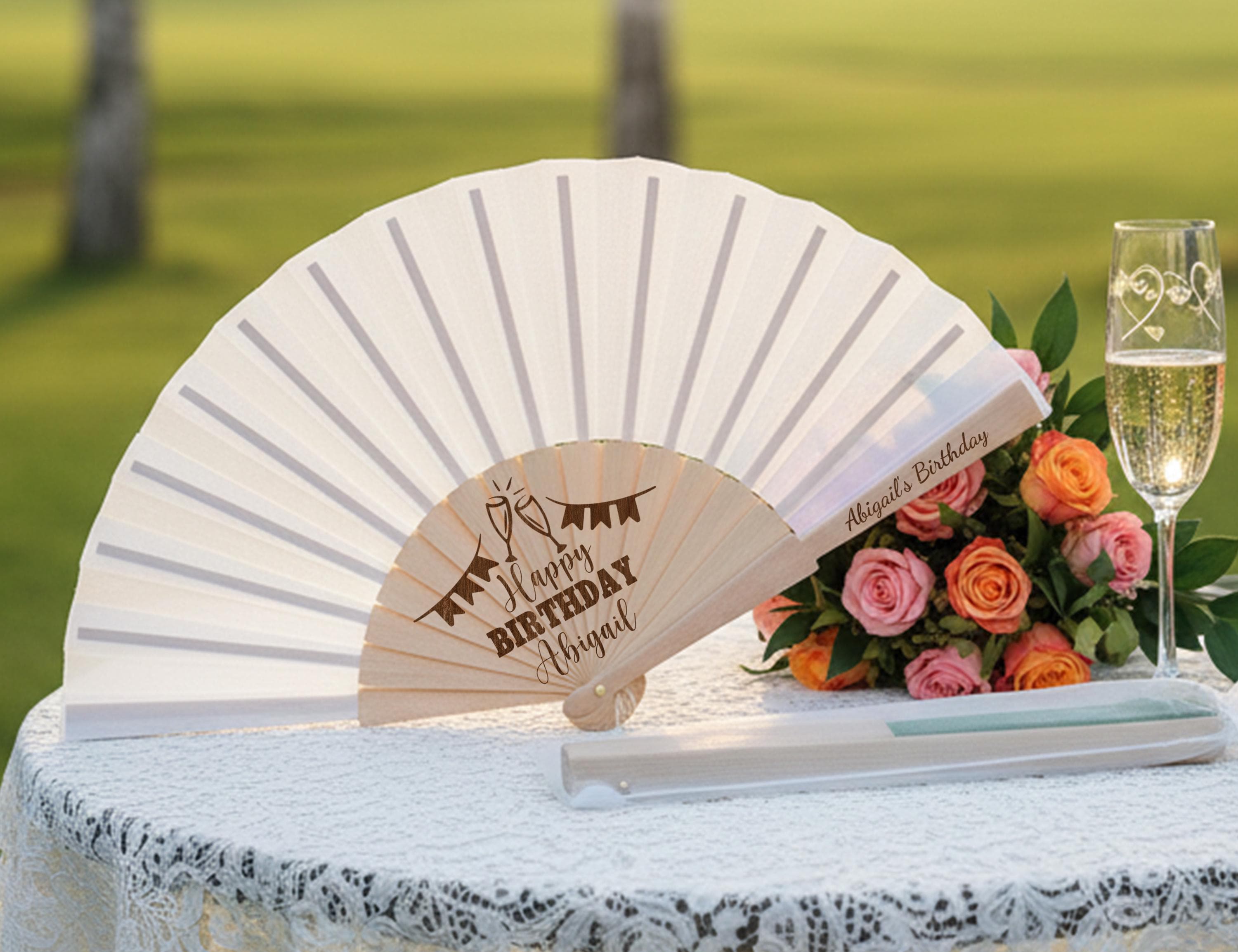 Personalized Birthday Clack Fans, A Tini Bit Older Birthday Fans
