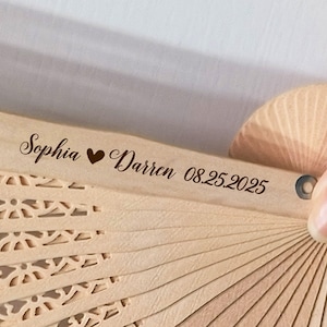 Wedding Favor Custom Hand Fan,Personalized Hand fans,Wedding fans,Hand Fan folding,Wedding Hand Fans in Bulk,Hand fan,Custom Wooden Fan Set
