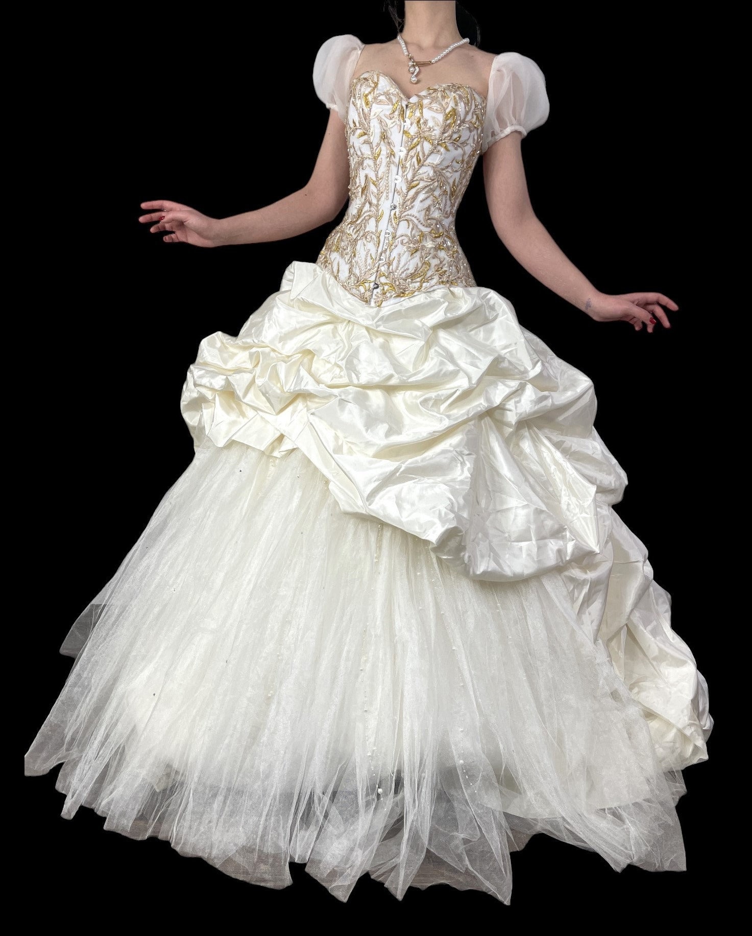 A Stunning Victorian Vintage Wedding Dress With a Corset - Etsy