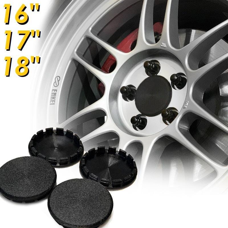 64mm/73mm Center Caps For Enkei RPF1 Wheels - 4pcs - Black