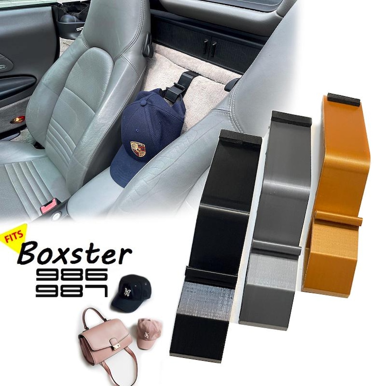 Porsche 986/987 Boxster Armrest Hat Hook Interior Accessory Upgrade image 1