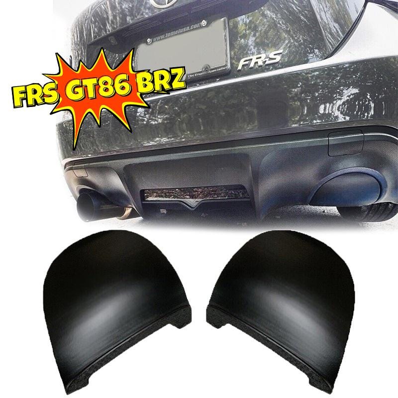 Silenciador Catback de salida única para Toyota GT86, Scion FRS, Subaru BRZ, cubierta de orificio de parachoques (izquierdo o derecho)