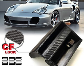 Porsche 986/996 Ashtray Delete Cubby: Carbon Fiber Look Phone Pocket Storage Insert