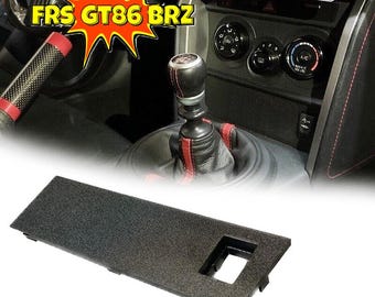 Toyota GT86 Scion FRS Subaru BRZ Center Dash Storage Cubby Delete Panel For Custom Switches