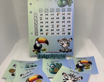 Amigurumi Bingo is punched for filing / suitable for A6 binder